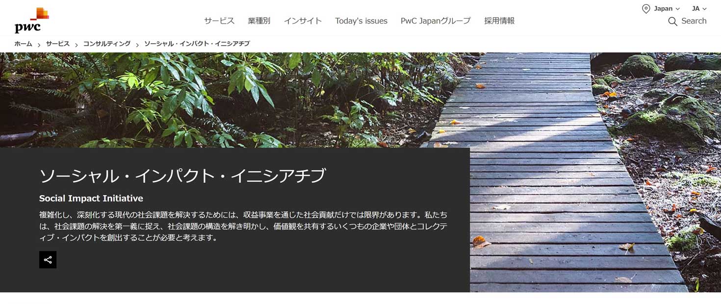 PwCコンサルティングSII(Social Impact Initiative)について